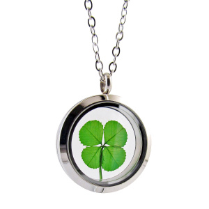 Four Leaf Clover Stainless Steel Charm Necklace