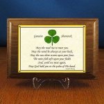 shamrock walnut plaque